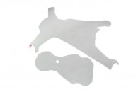 Airbrush Fiberglass White Canopy Set- NINJA 400MR